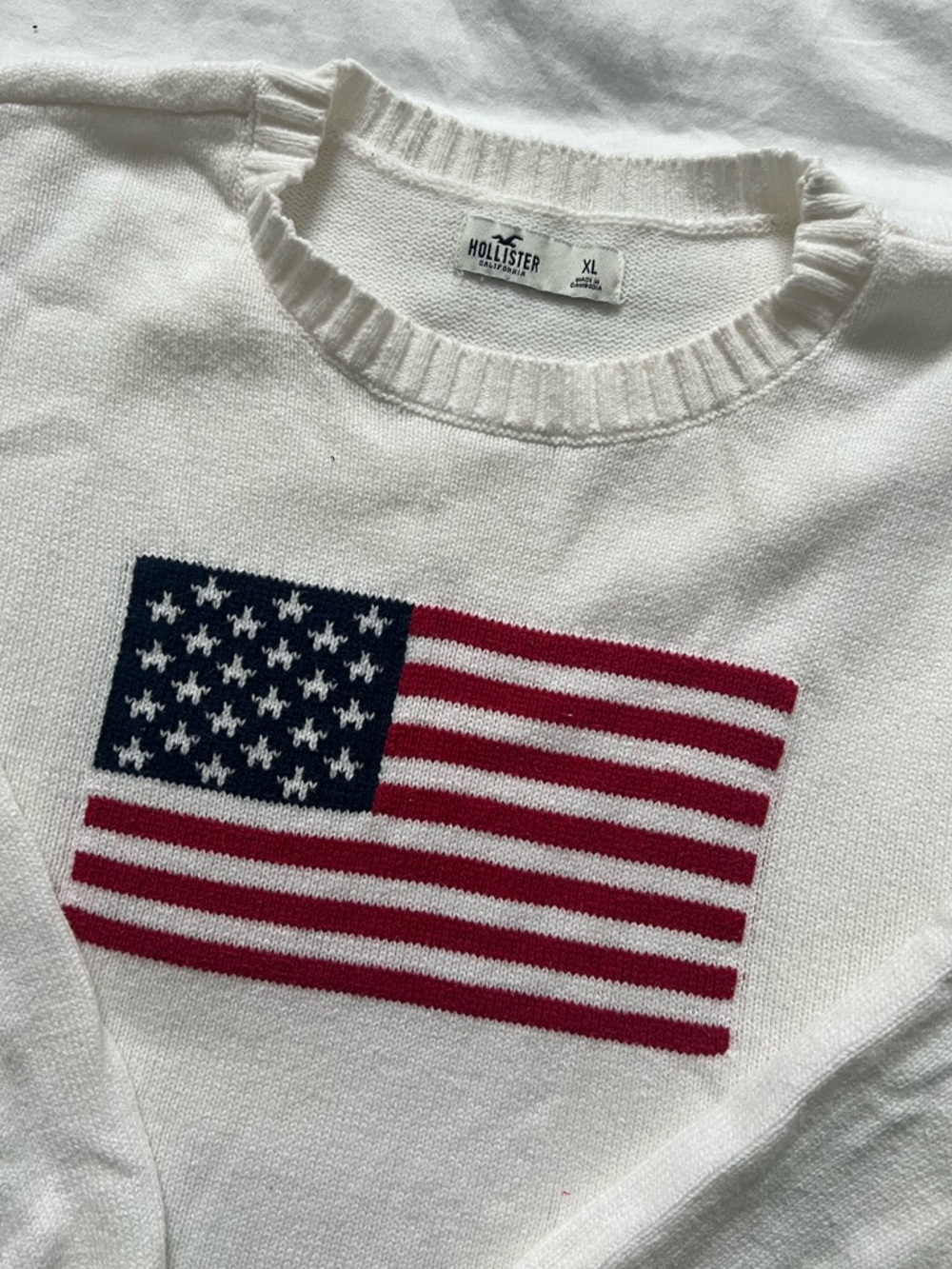 Hollister American Flag Sweater
